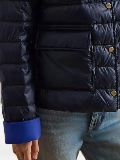 Lauren Ralph Lauren buttoned quilted jacket - Blue