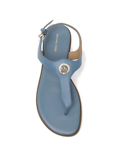 Michael Kors logo-patched Val Thong sandal - Blue