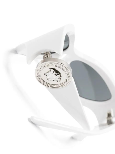 Versace Eyewear oversized cat-eye sunglasses - White