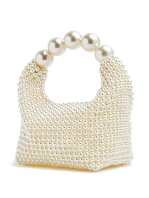 Vanina beaded top-handle bag - White - zdjęcie produktu nr 2