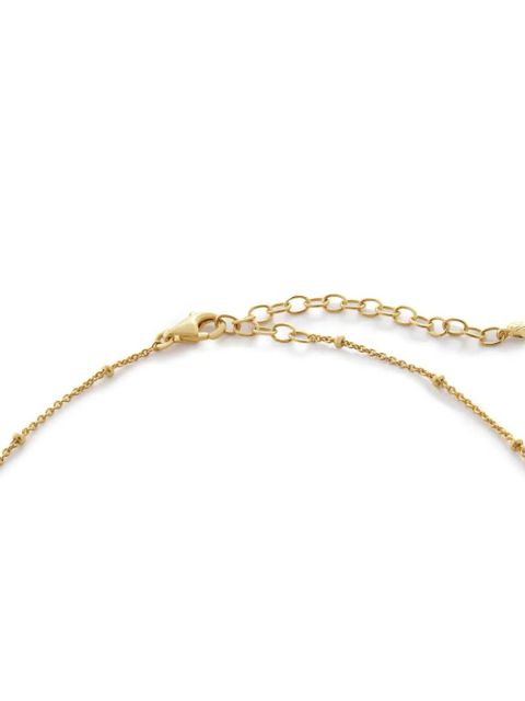 Monica Vinader Onyx Mini gem choker necklace - Gold