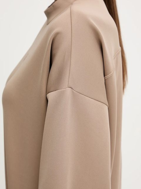 adidas Performance bluza do jogi Motion damska kolor beżowy gładka JM4490