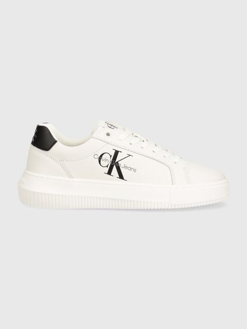 Calvin Klein Jeans sneakersy skórzane YW0YW00823 CHUNKY CUPSOLE MONOLOGO W - zdjęcie produktu nr 2