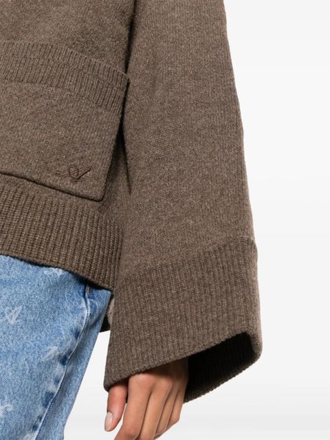 Axel Arigato Memory V-neck wool cardigan - Brown