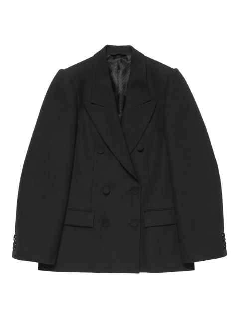 Acne Studios puff-sleeve double-breasted jacket - Black - zdjęcie produktu nr 1