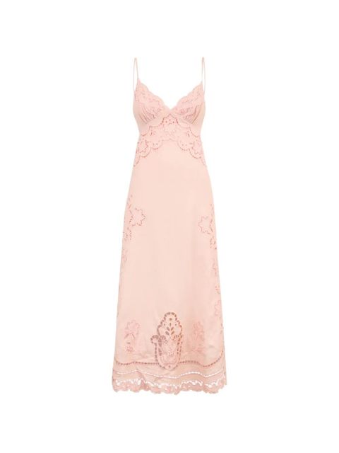 FARM Rio eyelet-embroidery sleeveless dress - Pink - zdjęcie produktu nr 1