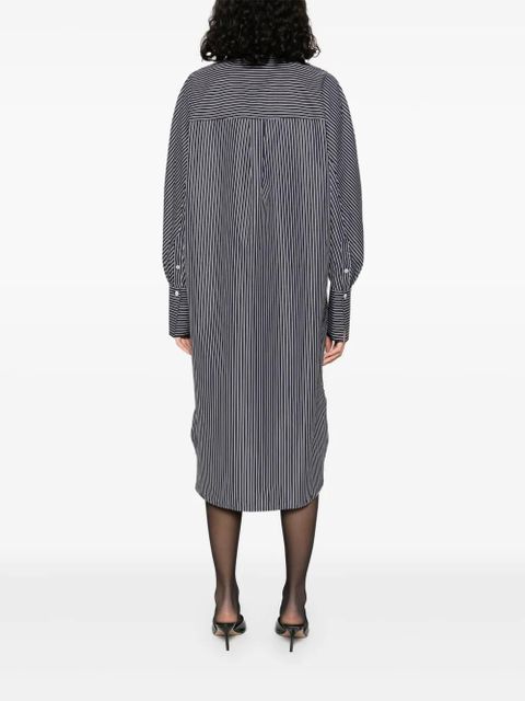 TOTEME striped shirt dress - Black