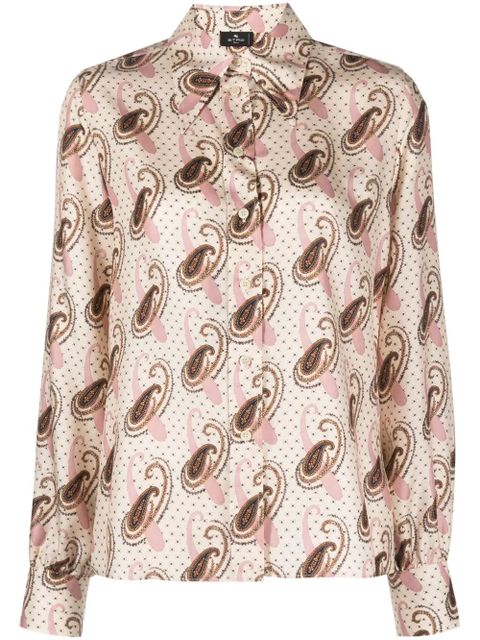 ETRO paisley-print silk shirt - Neutrals - zdjęcie produktu nr 1