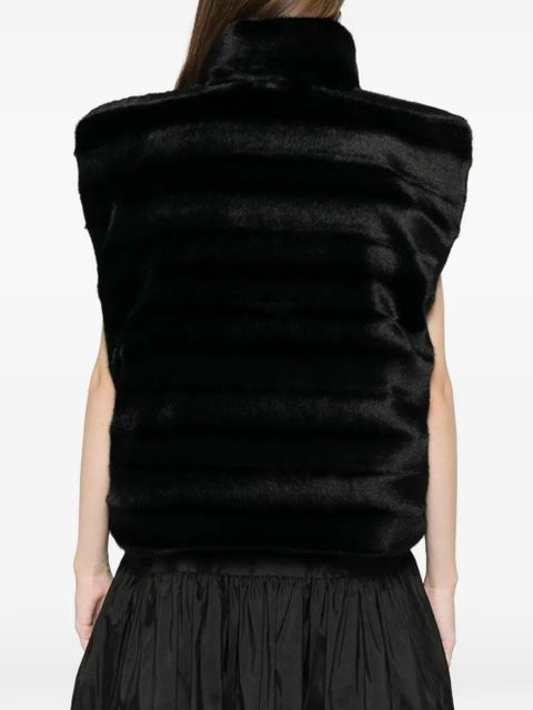 Balenciaga zip sleeveless gilet - Black