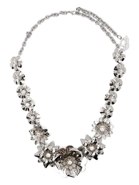 Blumarine flower-chain necklace - Silver - zdjęcie produktu nr 1