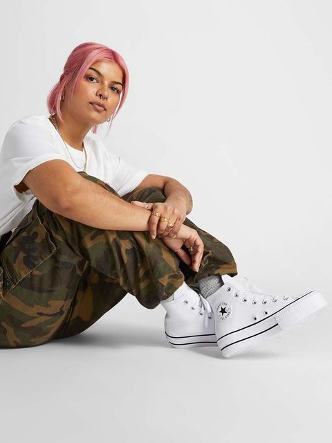 Converse trampki Chuck Taylor All Star Lift Platform kolor biały 561676C