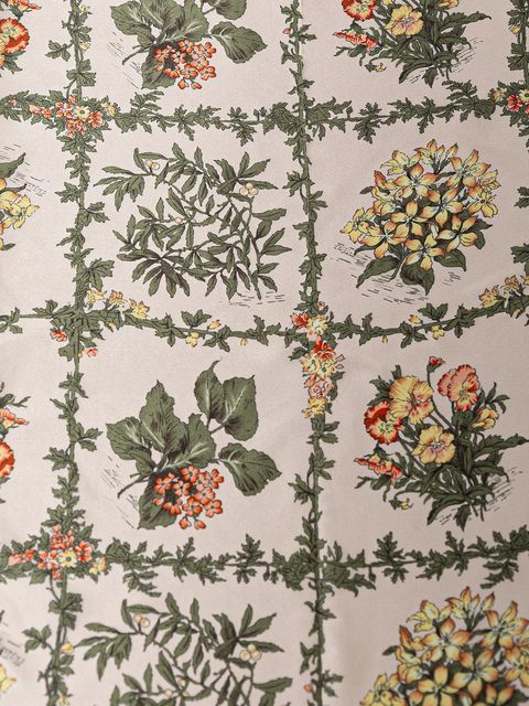 Answear.LAB chusta jedwabna damska kolor zielony wzorzysta