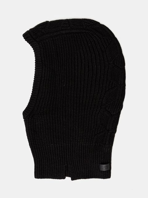 UGG kaptur z domieszką wełny CABLE kolor czarny 102740 - zdjęcie produktu nr 1