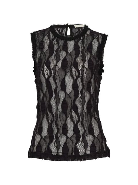 Ulla Johnson ruffled lace top - Black - zdjęcie produktu nr 1