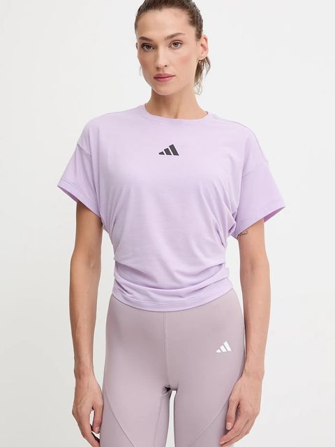 adidas Performance t-shirt treningowy Power damski kolor fioletowy JX1191 - zdjęcie produktu nr 1