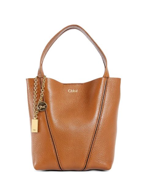 Chloé small Spin tote bag - Brown - zdjęcie produktu nr 1
