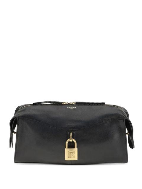 Balmain padlock-detail clutch bag - Black - zdjęcie produktu nr 1