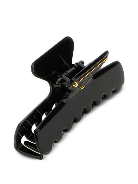 Prada triangle-logo hair clip - Black