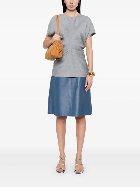 TOTEME slouch-waist crinkled top - Blue - zdjęcie produktu nr 2