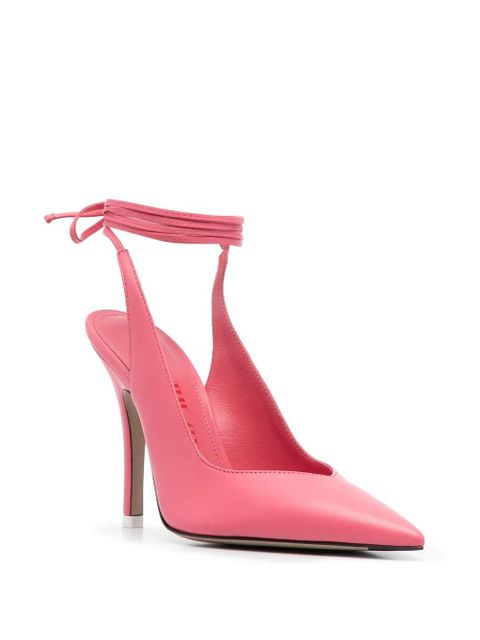 The Attico strap-detail pointed-toe pumps - Pink - zdjęcie produktu nr 2