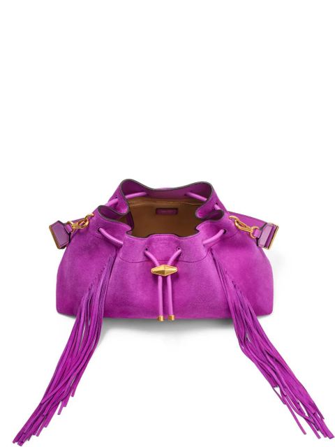 Jimmy Choo Cinch M fringed shoulder bag - Purple
