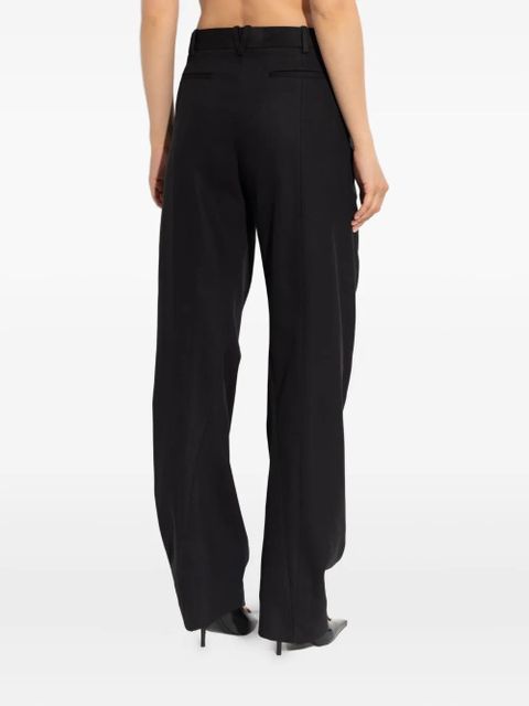 Versace Medusa-button panel trousers - Black