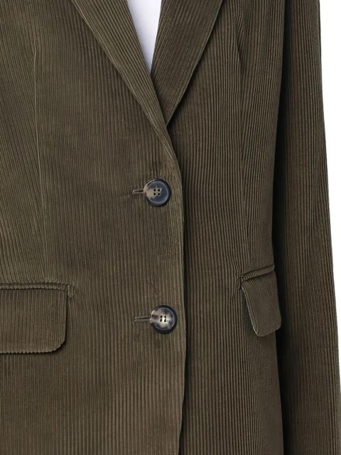 Max Mara corduroy single-breasted blazer - Green - zdjęcie produktu nr 2