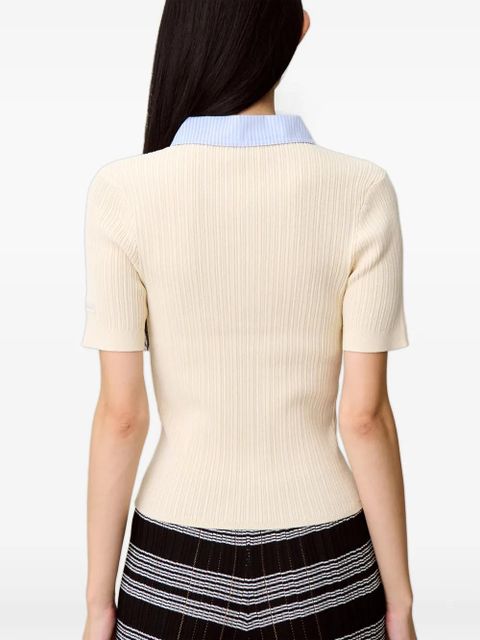 Claudie Pierlot button-fastening collar shirt - Neutrals