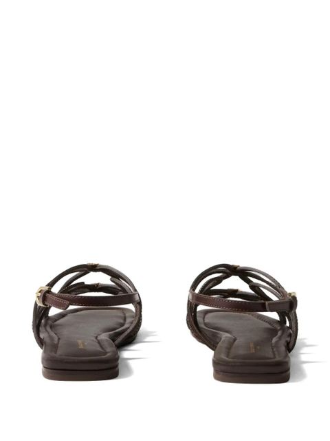 Claudie Pierlot strappy medallion-detail sandals - Brown
