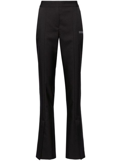 Off-White slitted twill trousers - Black - zdjęcie produktu nr 2