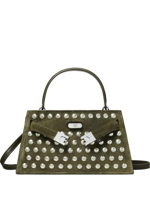 Tory Burch mini Lee Radziwill studded tote bag - Green - zdjęcie produktu nr 1