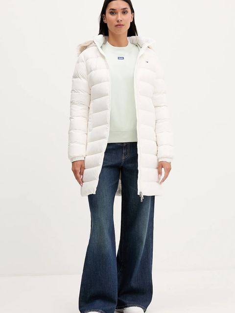 Tommy Jeans kurtka puchowa damska kolor biały DW0DW18864