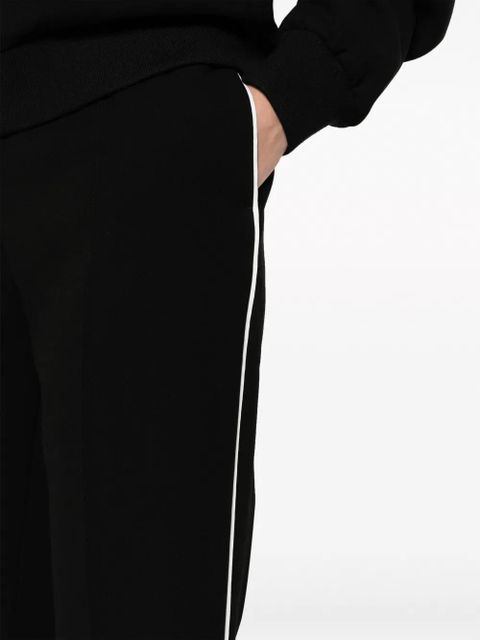 Tory Burch striped flared trousers - Black