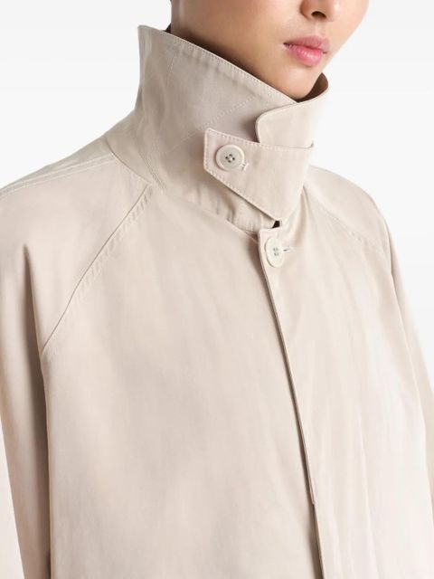 LEMAIRE stand-up collar coat - Neutrals