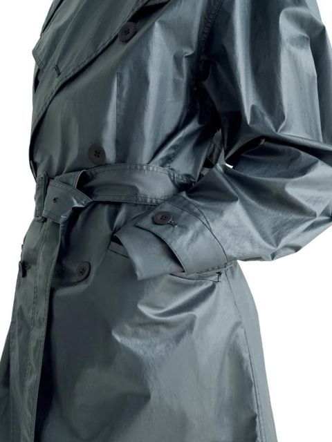 LEMAIRE metallic trench coat - Blue