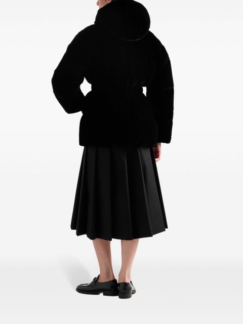 Prada Velvet down jacket - Black