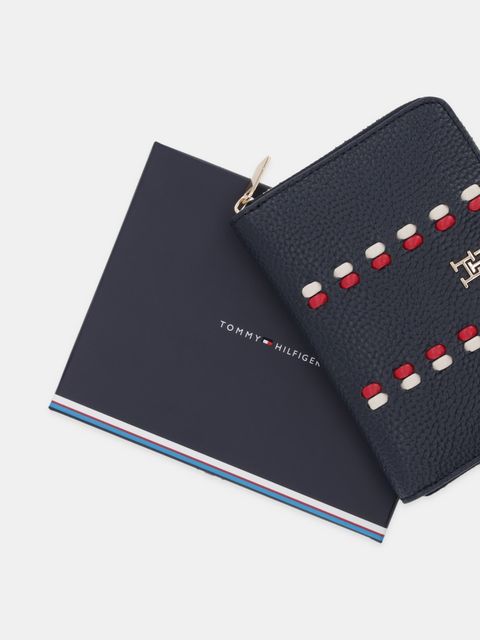 Tommy Hilfiger portfel damski kolor granatowy AW0AW18132