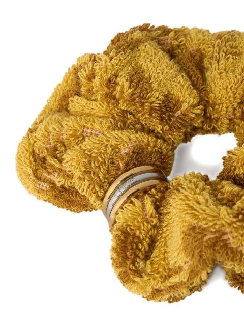 Chloé logo-engraved scrunchie - Yellow - zdjęcie produktu nr 2