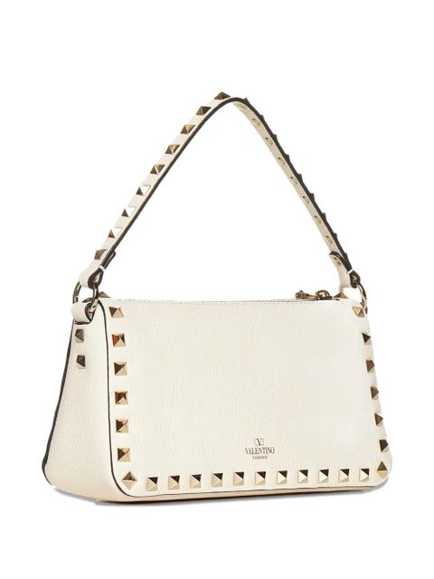 Valentino Garavani small Rockstud leather crossbody bag - Neutrals