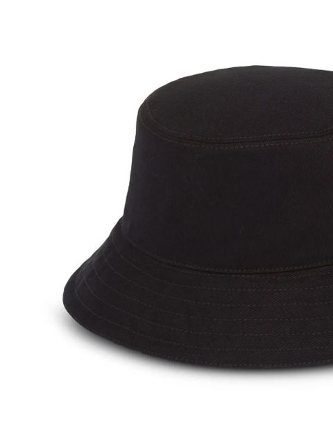 Miu Miu logo bucket hat - Black - zdjęcie produktu nr 2