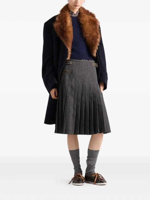 Prada open-weave crew-neck sweater - Blue