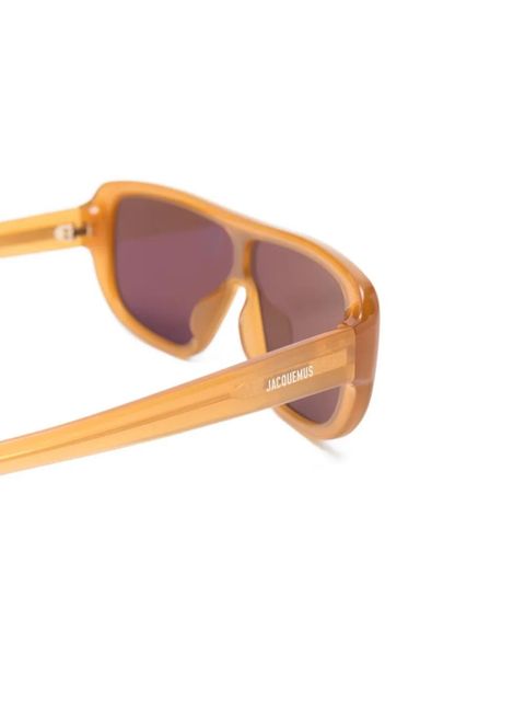 Jacquemus geometric sunglasses - Neutrals