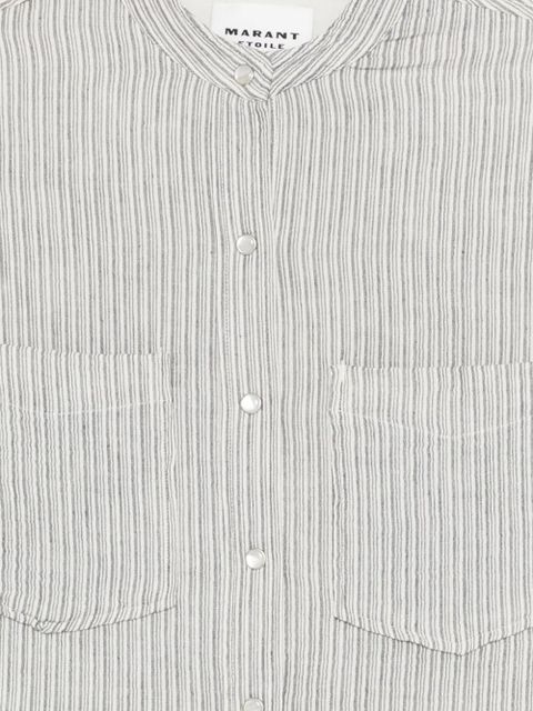 MARANT ÉTOILE Selvia buttoned striped shirt - White