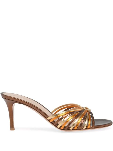 Gianvito Rossi 70mm Vyna sandals - Gold - zdjęcie produktu nr 1