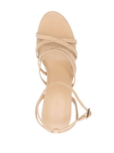 Cult Gaia Abela 80mm leather platform sandals - Neutrals
