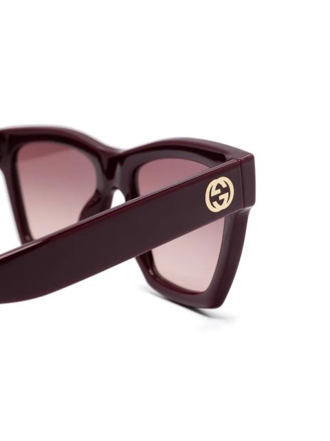 Gucci Eyewear square-frame sunglasses - Red