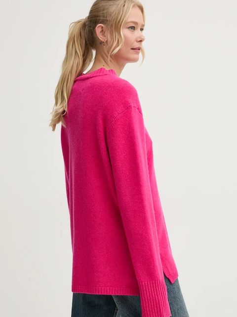 AERON sweter kaszmirowy kolor różowy PU267548