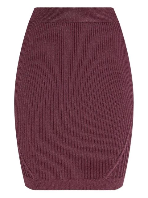 Balmain ribbed mini skirt - Purple - zdjęcie produktu nr 1