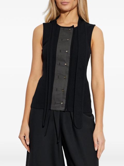 LEMAIRE buttoned sleeveless top - Black