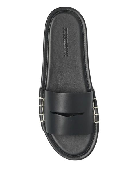 JW Anderson penny-slot sandals - Black